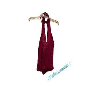 Honey Belle Romper Burgundy